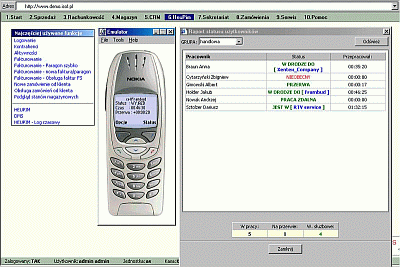Wsp�praca logu pracy z&nbsp;telefonem kom�rkowym
